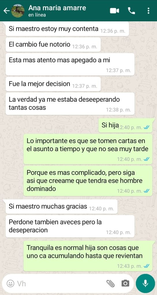 Testimonio de Camila